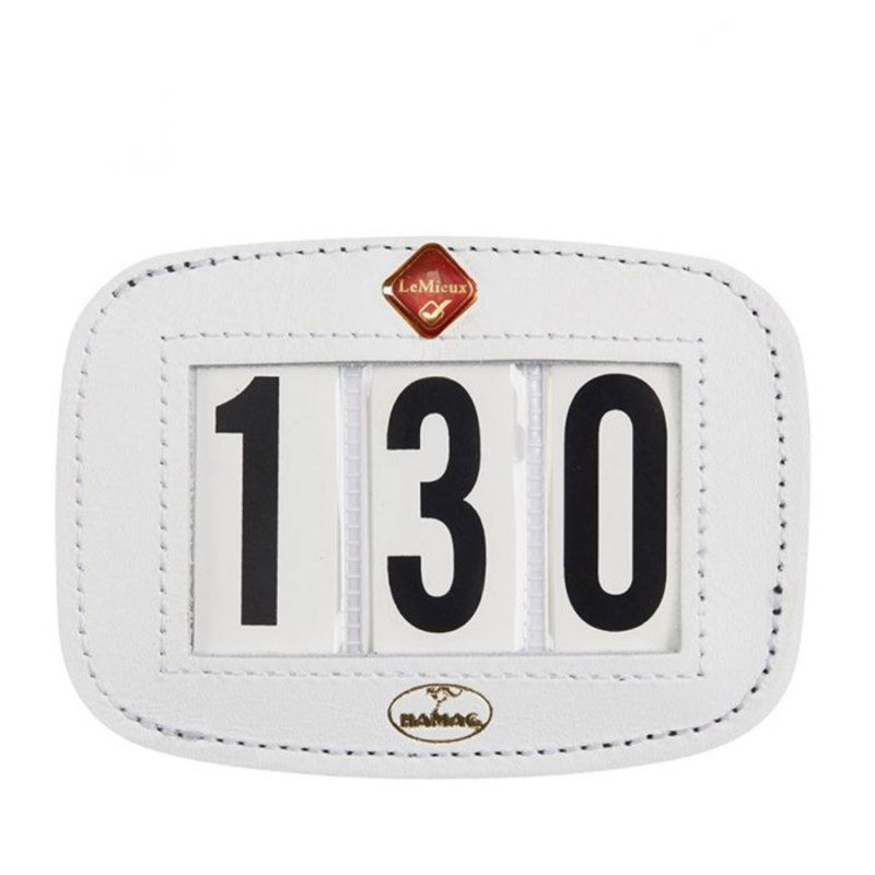 LeMieux Hamag Saddle Pad Number Holder - White